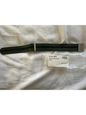Oris Textil Strap Green Black Complete 07 5 21 25FC with Buckle NWT